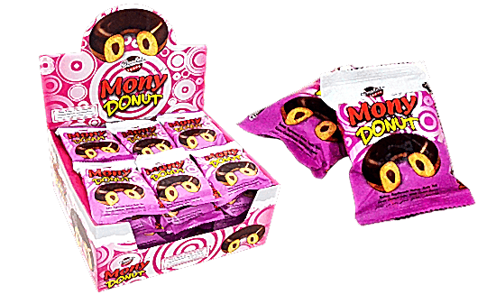 MONY donut cake pembe