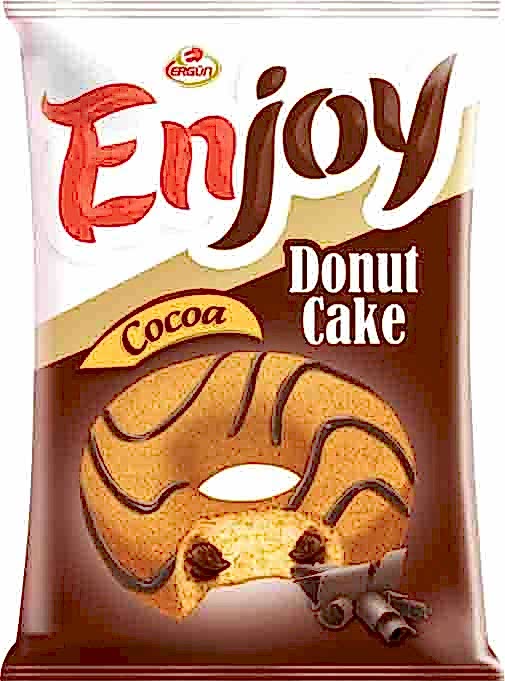 ENJOY DONUT FRUIT CAKE WITH SOUCE BANANA-CARAMEL-COCOA-CHERRY